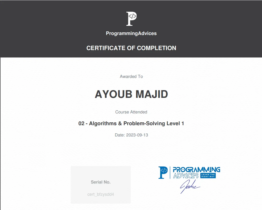 basic roadmap certificate 2