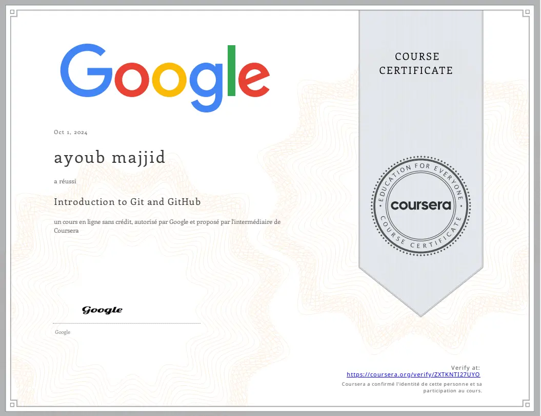 introduction to git and github google certificate