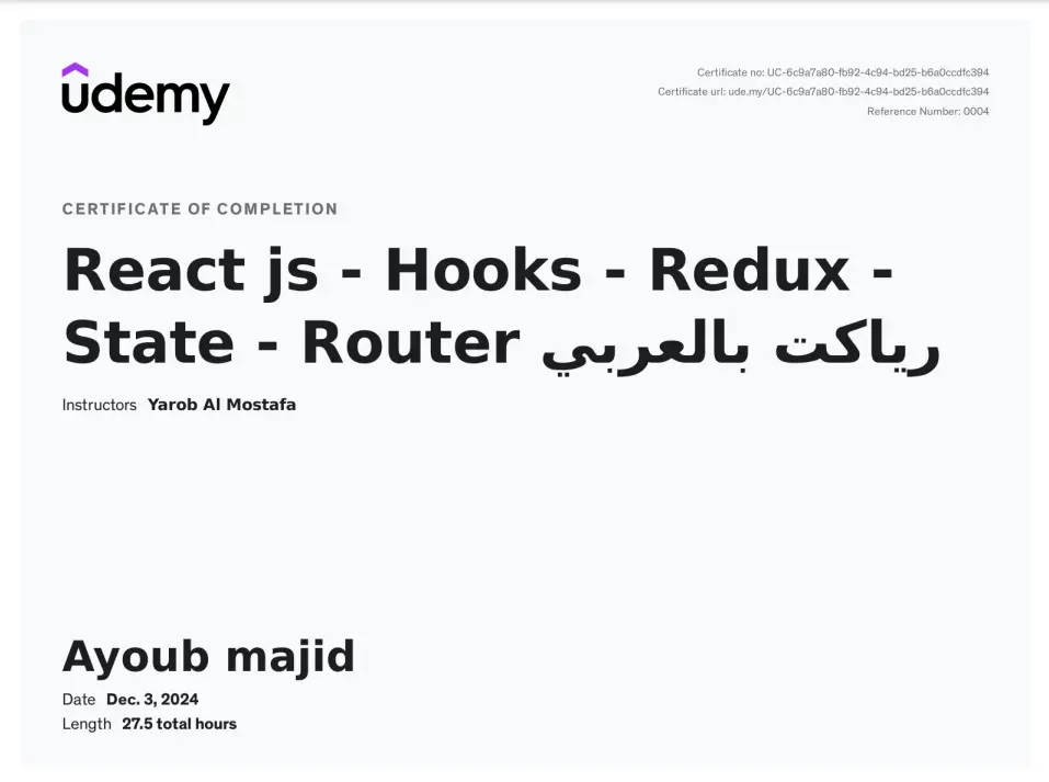 Introduction to Java and Object-Oriented Programming certificate